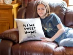 New Home, Moving Away Gift or Housewarming Gift, Home Sweet Home Throw Pillow Cover - Personalizable Item -Same or any U.S State Map - Image 6