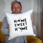 Unique pillowcase, Home Sweet Home with New York and Florida Map, Decorative Cushion Cover, Perfect Birthday/Housewarming gift