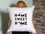 Unique pillowcase, Home Sweet Home with New York and Florida Map, Decorative Cushion Cover, Perfect Birthday/Housewarming gift - Image 5