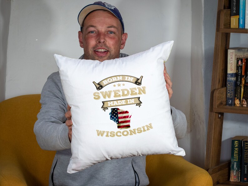 Personalized Any State or Country Map Throw Pillow Cover - Image 3