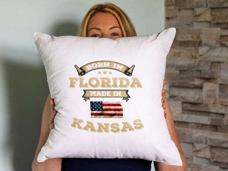 Personalized Any State or Country Map Throw Pillow Cover - Image 4