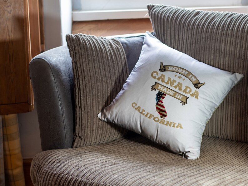 Personalized Any State or Country Map Throw Pillow Cover - Image 2